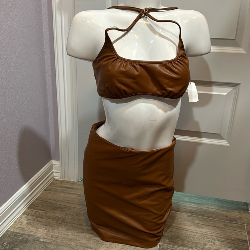 Faux leather set